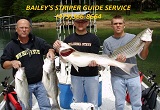 Striper fishing guide service